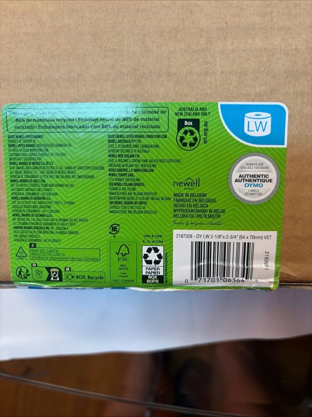 Dymo LabelWriter Veterinary Prescription Labels | 54 mm x 70 mm | 2400 Labels